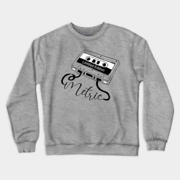 Metric - Limitied Cassette Crewneck Sweatshirt by blooddragonbest